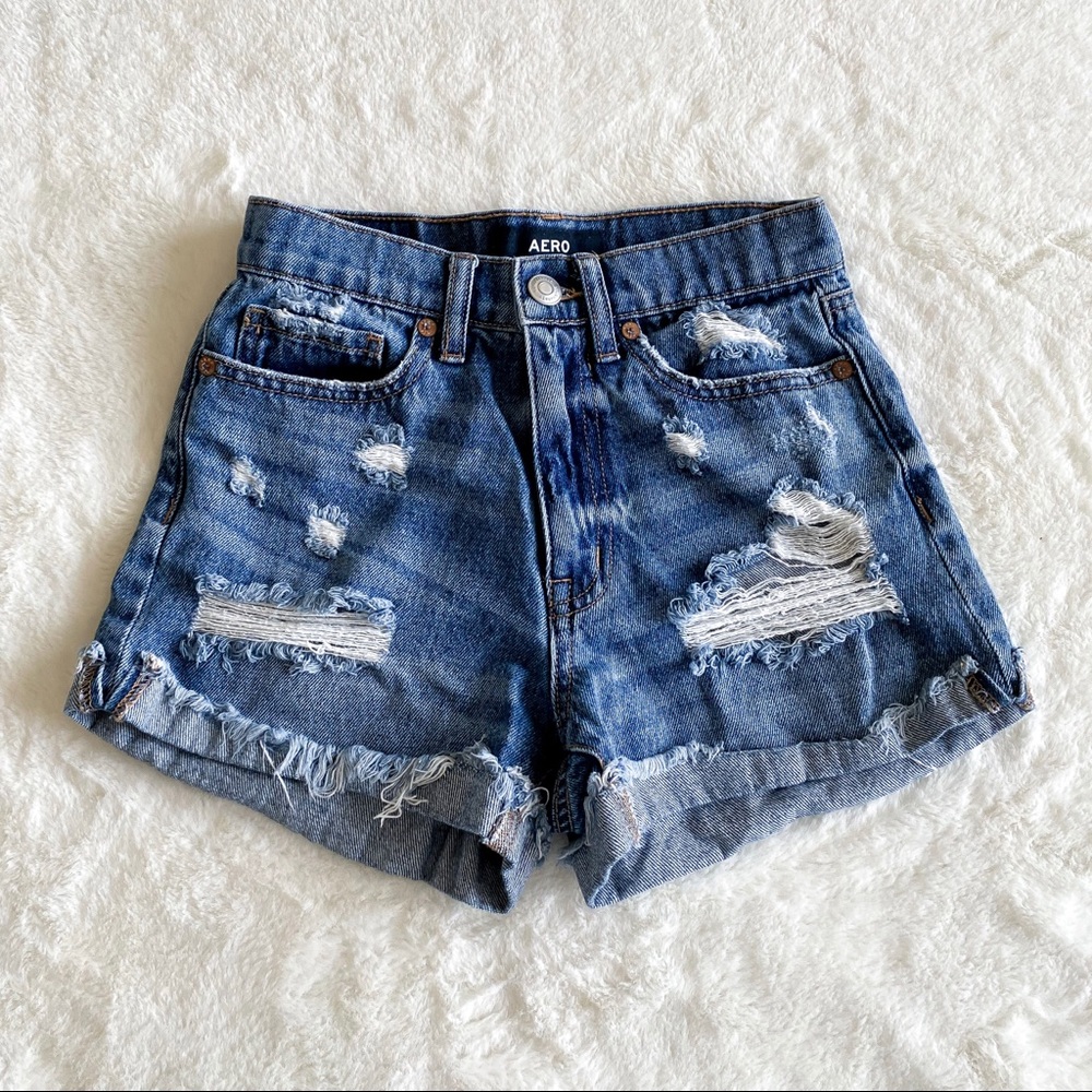 AEROPOSTALE Mom Jean Shorts SIZE 000